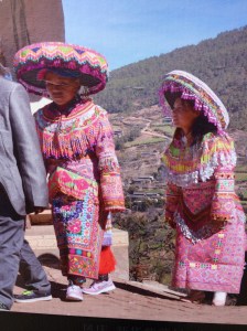 Bai people in traditional costume